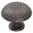High quality image of FTD - Hammered Finish Knob 38mm - Antique Steel | Sku. ftd585aas | Trade Door Handles.