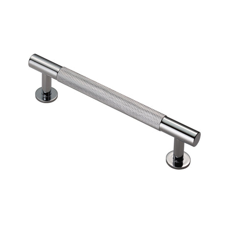 High quality image of FTD - Knurled Pull Handle 128mm c/c - Polished Chrome | Sku. ftd700bcp | Trade Door Handles.