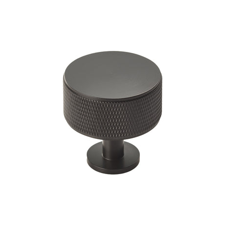 High quality image of Carlisle Brass - Knurled Radio Knob - Matt Black | Sku. ftd703mb | Trade Door Handles.
