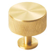 High quality image of Carlisle Brass - Knurled Radio Knob - Satin Brass | Sku. ftd703sb | Trade Door Handles.