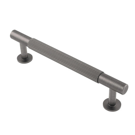 High quality image of Carlisle Brass - Lines Pull Handle 128mm c/c - Anthracite | Sku. ftd710bant | Trade Door Handles.