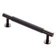 High quality image of Carlisle Brass - Lines Pull Handle 128mm c/c - Matt Black | Sku. ftd710bmb | Trade Door Handles.