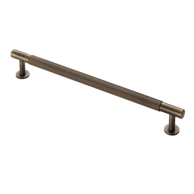 High quality image of Carlisle Brass - Lines Pull Handle 224mm c/c - Antique Brass | Sku. ftd710eab | Trade Door Handles.