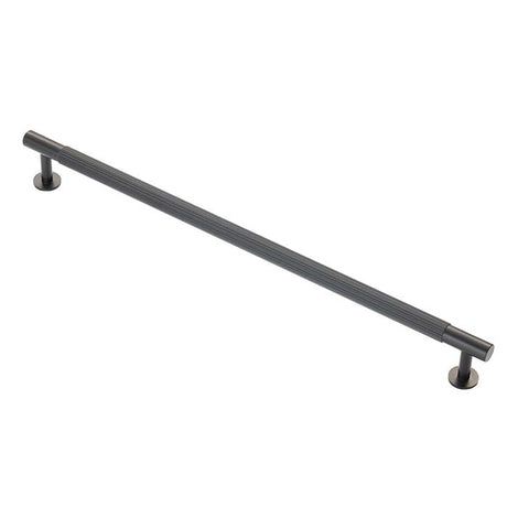 High quality image of Carlisle Brass - Lines Pull Handle 320mm c/c - Matt Black | Sku. ftd710hmb | Trade Door Handles.