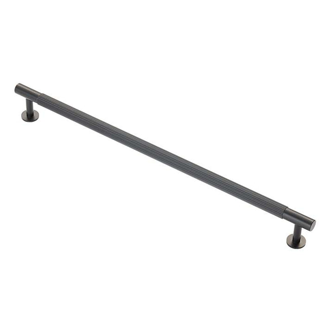 High quality image of Carlisle Brass - Lines Pull Handle 320mm c/c - Matt Black | Sku. ftd710hmb | Trade Door Handles.