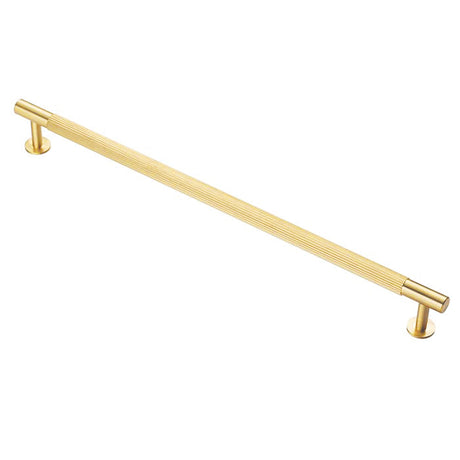 High quality image of Carlisle Brass - Lines Pull Handle 320mm c/c - Satin Brass | Sku. ftd710hsb | Trade Door Handles.