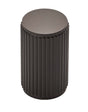 High quality image of Carlisle Brass - Lines Knob - Matt Black | Sku. ftd712mb | Trade Door Handles.