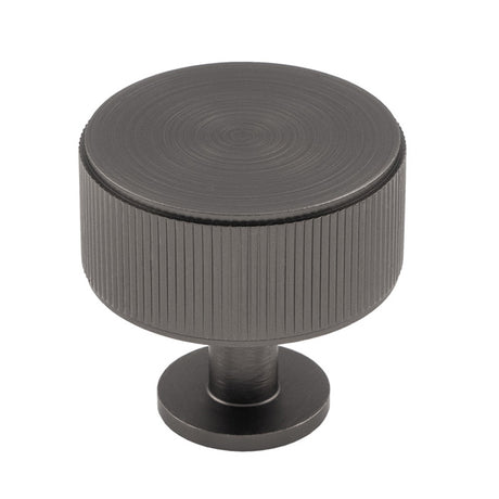 High quality image of Carlisle Brass - Lines Radio Knob Anthracite | Sku. ftd713ant | Trade Door Handles.