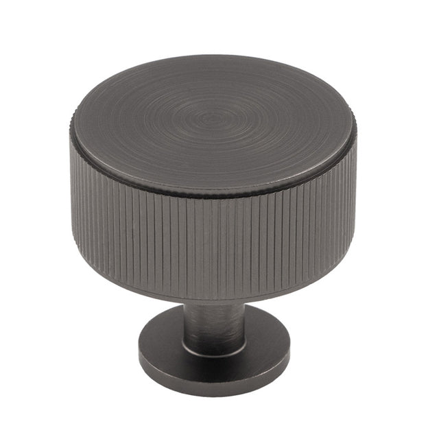 High quality image of Carlisle Brass - Lines Radio Knob Anthracite | Sku. ftd713ant | Trade Door Handles.
