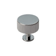 High quality image of Carlisle Brass - Lines Radio Knob - Polished Chrome | Sku. ftd713cp | Trade Door Handles.