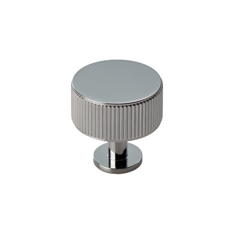 High quality image of Carlisle Brass - Lines Radio Knob - Polished Chrome | Sku. ftd713cp | Trade Door Handles.