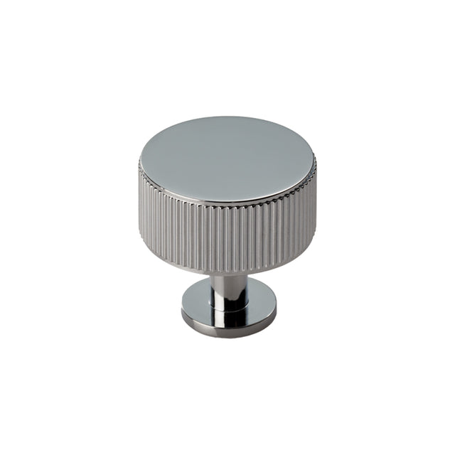 High quality image of Carlisle Brass - Lines Radio Knob - Polished Chrome | Sku. ftd713cp | Trade Door Handles.