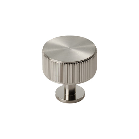 High quality image of Carlisle Brass - Lines Radio Knob - Satin Nickel | Sku. ftd713sn | Trade Door Handles.