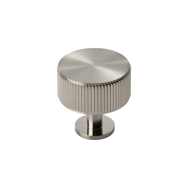 High quality image of Carlisle Brass - Lines Radio Knob - Satin Nickel | Sku. ftd713sn | Trade Door Handles.