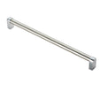 High quality image of FTD - Bauhaus Handle 320mm - Satin Nickel/Polished Chrome | Sku. ftd485fsncp | Trade Door Handles.