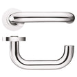 Fulton & Bray Door Furniture Chrome Fulton & Bray - 19mm Return to Door Lever on Round Rose