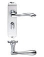 Fulton & Bray Door Furniture Chrome Fulton & Bray - Arundel Lever Bathroom (57mm c/c) Furniture - Short Plate 175 x 42mm