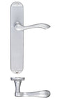 Fulton & Bray Door Furniture Satin Fulton & Bray - Arundel Lever Latch Furniture - Long Plate 245 x 42mm