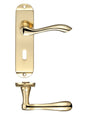 Fulton & Bray Door Furniture Brass Fulton & Bray - Arundel Lever Lock (57mm c/c) Furniture - Short Plate 175 x 42mm