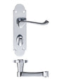 Fulton & Bray Door Furniture Chrome Fulton & Bray - Oxford Lever Bathroom (57mm c/c) Furniture 170 x 42mm