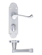 Fulton & Bray Door Furniture Satin Fulton & Bray - Oxford Lever Bathroom (57mm c/c) Furniture 170 x 42mm
