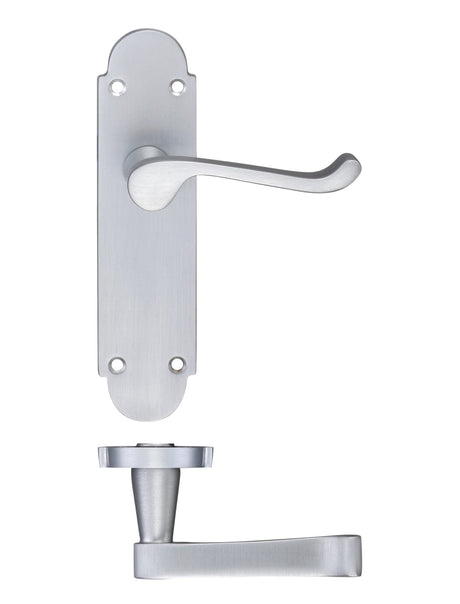 Fulton & Bray Door Furniture Satin Fulton & Bray - Oxford Lever Latch Furniture 170 x 42mm