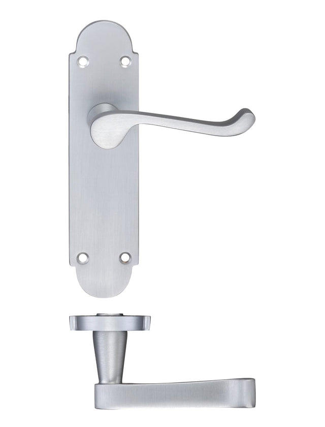 Fulton & Bray Door Furniture Satin Fulton & Bray - Oxford Lever Latch Furniture 170 x 42mm