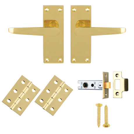 High quality image of Carlisle Brass - CONTRACT VICTORIAN STRAIGHT LATCH PACK | Sku. gk2002eb-intb | Trade Door Handles.