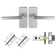 High quality image of Carlisle Brass - CONTRACT ALUMINIUM LATCH PACK | Sku. gk3002saa-intb | Trade Door Handles.