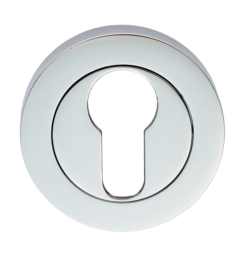 High quality image of Carlisle Brass - Euro Profile Escutcheon - Polished Chrome | Sku. gk4001cp | Trade Door Handles.