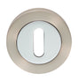 High quality image of Carlisle Brass - Standard Profile Escutcheon - Satin Nickel / Polished Chrome | Sku. gk4003sncp | Trade Door Handles.