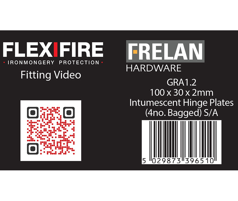 High quality image of Frelan - Intumscent Kits for 102mm Square Hinges Pack of Four 2mm 60 Minute Sku. GRA1.2