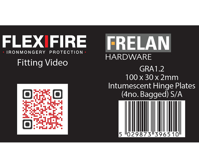 High quality image of Frelan - Intumscent Kits for 102mm Square Hinges Pack of Four 2mm 60 Minute Sku. GRA1.2