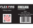 High quality image of Frelan - Intumscent Kits for 102mm Square Hinges Pack of Four 1mm 30 Minute Sku. GRA1