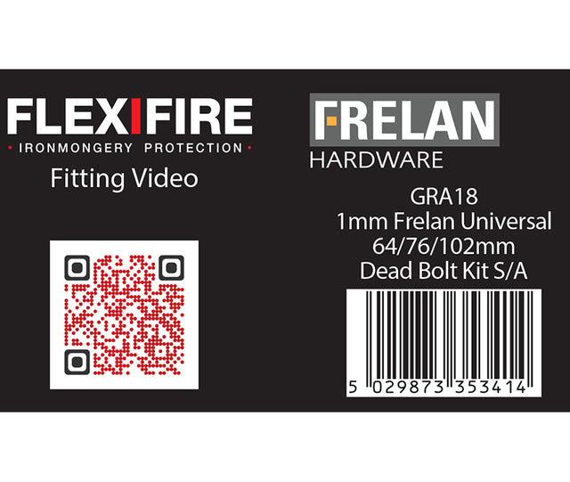 High quality image of Frelan - Intumescent Kits for 64,76 & 102mm HD Deadbolts 1mm 30 Minute Sku. GRA18