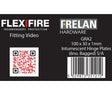High quality image of Frelan - Intumescent Kits for 102mm Square Hinges Pack of Six 1mm 30 Minute Sku. GRA2
