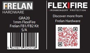 This is an image showing the Frelan - Kit for JLFB mortice locks 30/60 minute 1mm available to order from Trade Door Handles in Kendal