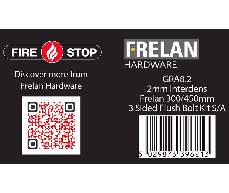 High quality image of Frelan - Kit for 300 & 450mm flushbolts 2mm 60 Minute Sku. GRA8.2
