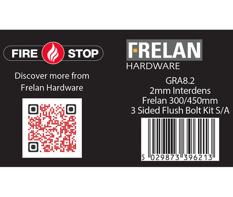 High quality image of Frelan - Kit for 300 & 450mm flushbolts 2mm 60 Minute Sku. GRA8.2