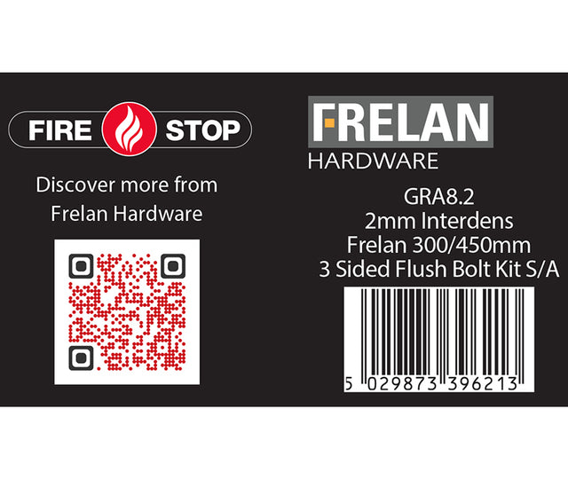 High quality image of Frelan - Kit for 300 & 450mm flushbolts 2mm 60 Minute Sku. GRA8.2