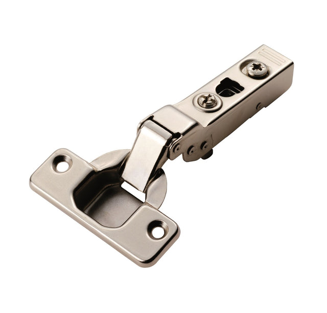 High quality image of Carlisle Brass - Half Overlay Soft Close Hinges - Nickel Plate | Sku. h4-100-35-20 | Trade Door Handles.