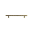Heritage Brass Cabinet Pull T-Bar Hammered Design 101mm CTC Antique Brass Finish - M.Marcus code HAM0361 101-AT
