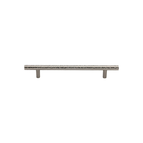 Heritage Brass Cabinet Pull T-Bar Hammered Design 101mm CTC Satin Nickel Finish