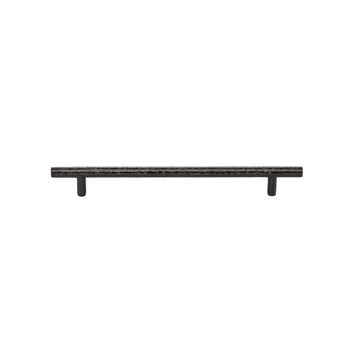 Heritage Brass Cabinet Pull T-Bar Hammered Design 128mm CTC Matt Bronze Finish