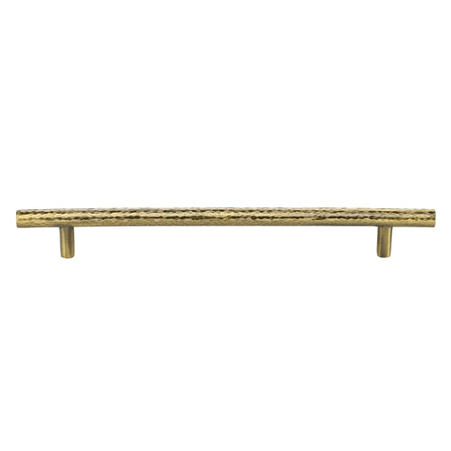Heritage Brass Cabinet Pull T-Bar Hammered Design 203mm CTC Antique Brass Finish