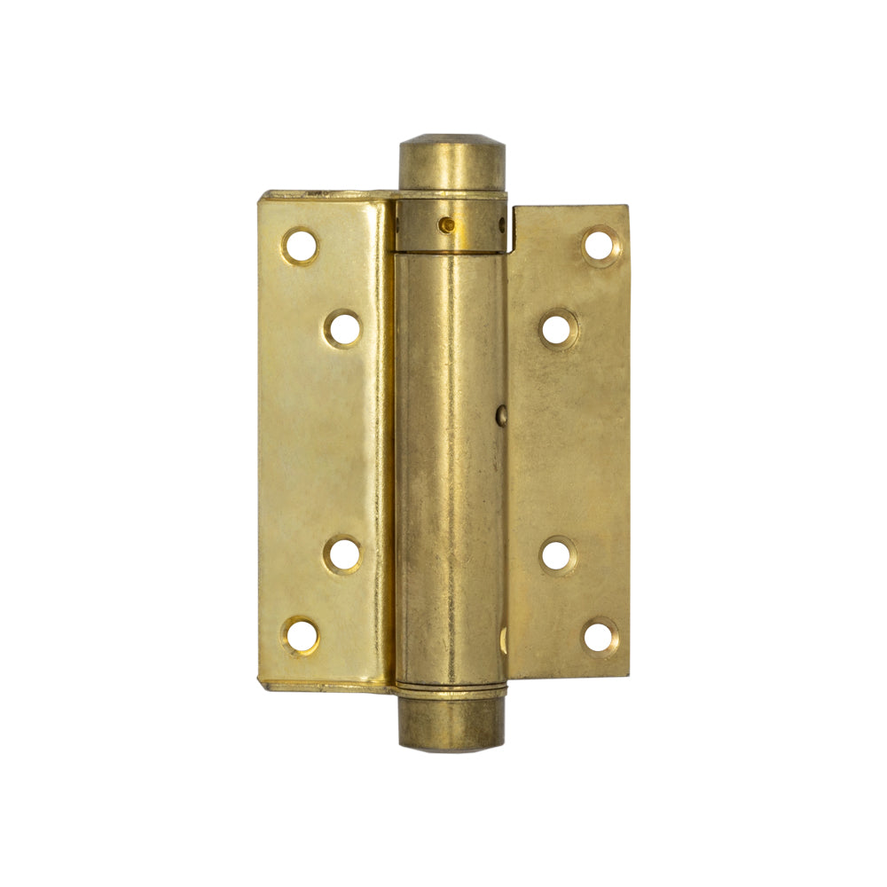 High quality image of Frelan - Single Action Steel Spring Hinges 100mm Electro Brassed Sku. HB3003-4PB