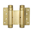 High quality image of Frelan - Double Action Steel Spring Hinges 75mm Electro Brassed Sku. HB3005-3PB
