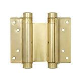 High quality image of Frelan - Double Action Steel Spring Hinges 102mm Electro Brassed Sku. HB3005-4PB