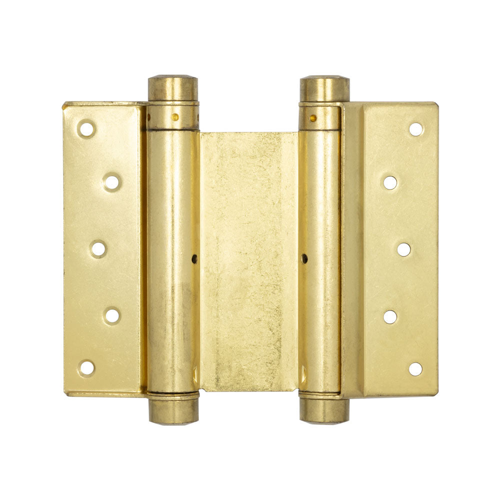 High quality image of Frelan - Double Action Steel Spring Hinges 125mm Electro Brassed Sku. HB3005-5PB
