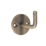 This is an image of Eurospec - Single Coat Hook - Antique Brass - HCH1016AB available to order from Trade Door Handles in Kendal.